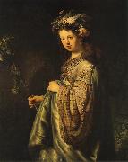 REMBRANDT Harmenszoon van Rijn Saskia as Flora china oil painting artist